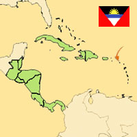 Gua de globalizacin - Mapa para localizacin del pas - Antigua y Barbuda