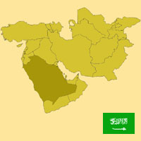 Gua de globalizacin - Mapa para localizacin del pas - Arabia Saudita
