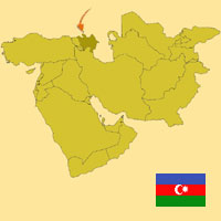 Gua de globalizacin - Mapa para localizacin del pas - Azerbayn