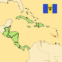Gua de globalizacin - Mapa para localizacin del pas - Barbados