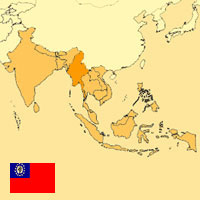 Gua de globalizacin - Mapa para localizacin del pas - Birmania