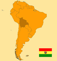 Gua de globalizacin - Mapa para localizacin del pas - Bolivia