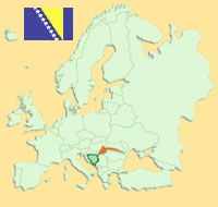 Gua de globalizacin - Mapa para localizacin del pas - Bosnia-Herzegovina