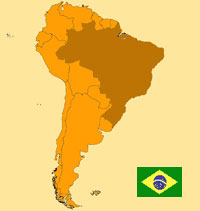 Gua de globalizacin - Mapa para localizacin del pas - Brasil