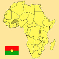 Gua de globalizacin - Mapa para localizacin del pas - Burkina Faso
