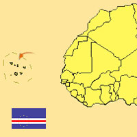 Gua de globalizacin - Mapa para localizacin del pas - Cabo Verde