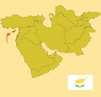 Gua de globalizacin - Mapa para localizacin del pas - Chipre