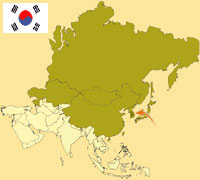 Gua de globalizacin - Mapa para localizacin del pas - Corea del Sur