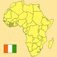 Gua de globalizacin - Mapa para localizacin del pas - Costa de Marfil