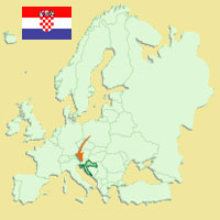 Gua de globalizacin - Mapa para localizacin del pas - Croacia