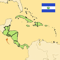 Gua de globalizacin - Mapa para localizacin del pas - El Salvador
