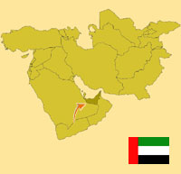 Gua de globalizacin - Mapa para localizacin del pas - Emiratos Arabes Unidos