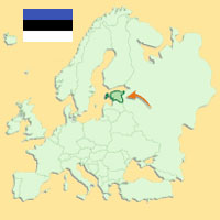 Gua de globalizacin - Mapa para localizacin del pas - Estonia