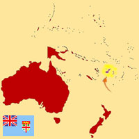 Gua de globalizacin - Mapa para localizacin del pas - Fiji
