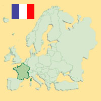 Gua de globalizacin - Mapa para localizacin del pas - Francia