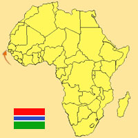 Gua de globalizacin - Mapa para localizacin del pas - Gambia