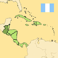 Guía de globalización - Mapa para localización del país - Guatemala