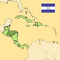 Gua de globalizacin - Mapa para localizacin del pas - Honduras