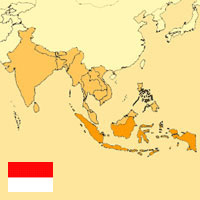 Gua de globalizacin - Mapa para localizacin del pas - Indonesia