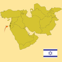 Gua de globalizacin - Mapa para localizacin del pas - Israel