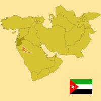 Gua de globalizacin - Mapa para localizacin del pas - Jordania