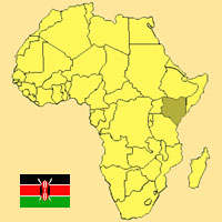 Guía de globalización - Mapa para localización del país - Kenia