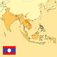 Gua de globalizacin - Mapa para localizacin del pas - Laos