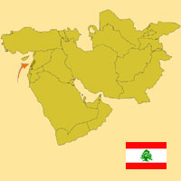 Gua de globalizacin - Mapa para localizacin del pas - Libano