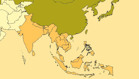 Mapa Localizacin Sureste Asitico