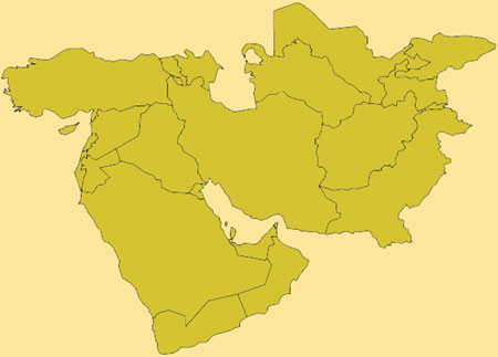 Atravesar desbloquear arquitecto Guía de globalización - Mapa del Medio Oriente