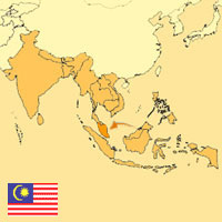 Gua de globalizacin - Mapa para localizacin del pas - Malasia