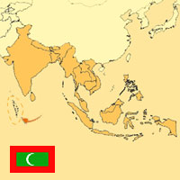 Gua de globalizacin - Mapa para localizacin del pas - Maldivas