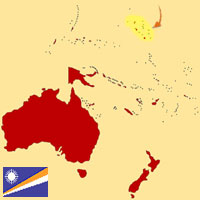 Guía de globalización - Mapa para localización del país - Marshall