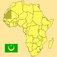 Gua de globalizacin - Mapa para localizacin del pas - Mauritania