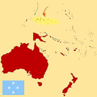 Gua de globalizacin - Mapa para localizacin del pas - Micronesia