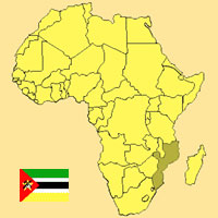 Gua de globalizacin - Mapa para localizacin del pas - Mozambique