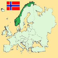 Gua de globalizacin - Mapa para localizacin del pas - Noruega