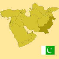 Gua de globalizacin - Mapa para localizacin del pas - Pakistn
