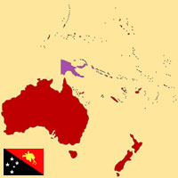Gua de globalizacin - Mapa para localizacin del pas - Papa-Nueva Guinea