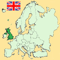 Guía de globalización - Mapa para localización del país - Reino Unido