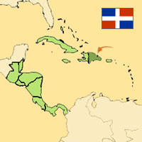 Gua de globalizacin - Mapa para localizacin del pas - Rep. Dominicana