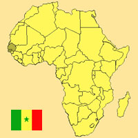 Gua de globalizacin - Mapa para localizacin del pas - Senegal