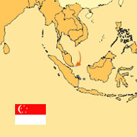 Gua de globalizacin - Mapa para localizacin del pas - Singapur