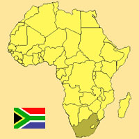 Gua de globalizacin - Mapa para localizacin del pas - Sudfrica