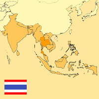 Gua de globalizacin - Mapa para localizacin del pas - Tailandia