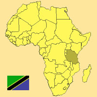 Gua de globalizacin - Mapa para localizacin del pas - Tanzania