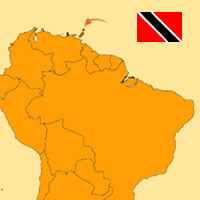 Gua de globalizacin - Mapa para localizacin del pas - Trinidad y Tabago