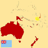 Gua de globalizacin - Mapa para localizacin del pas - Tuvalu