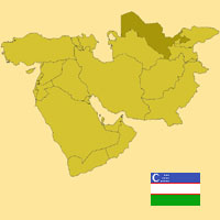 Gua de globalizacin - Mapa para localizacin del pas - Uzbekistn
