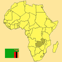 Gua de globalizacin - Mapa para localizacin del pas - Zambia